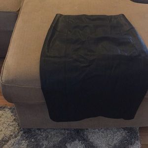 Express faux leather skirt